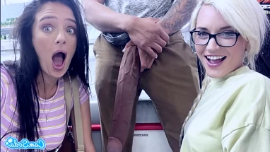 teen hottie sucks my cock and lapdances