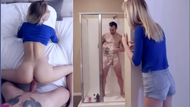 step daughter haley reed gets ass fucked next to step dad